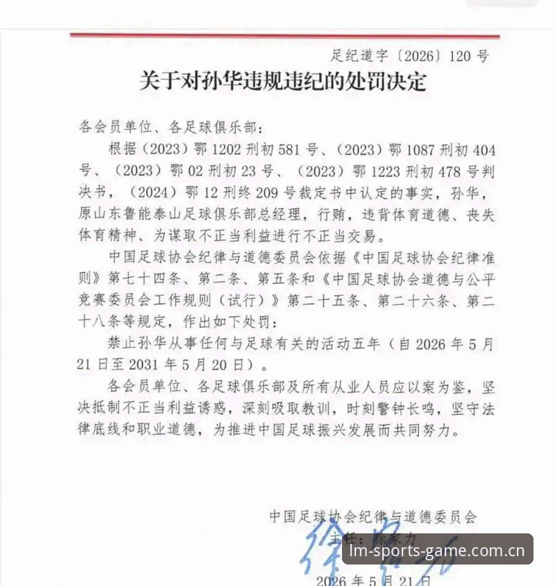 LMSPORTS官网地址 揭秘足协第三批禁足名单背后:65名足球从业者被重罚的真相